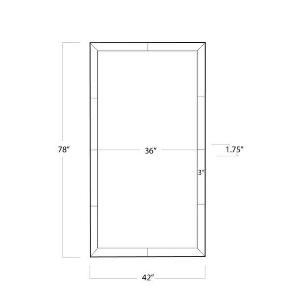 Venetian Dressing Room Mirror Line Drawing